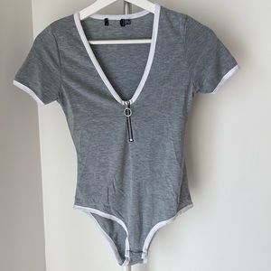 Grey bodysuit